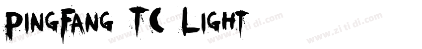 PingFang TC Light字体转换